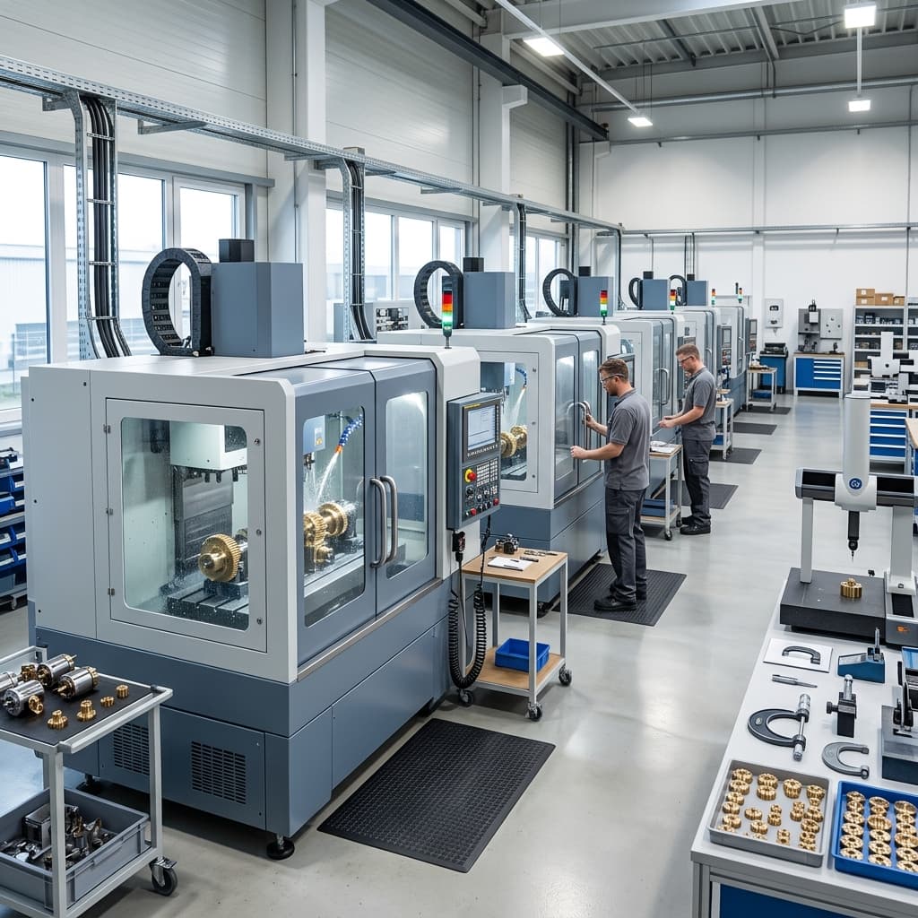 CNC workshop for custom shafts, gears, and miniature drive components