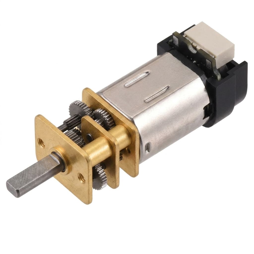 Micro gearmotor with encoder module for feedback-ready assembly